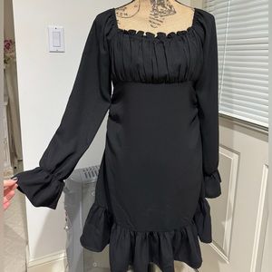 Nic & Jo Black woven dress size L